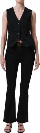 Citizens Of Humanity Lilah High Rise Bootcut Jeans In Plush Black