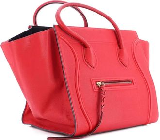 Celine Phantom Bag Grainy Leather Medium tote bag - Rood