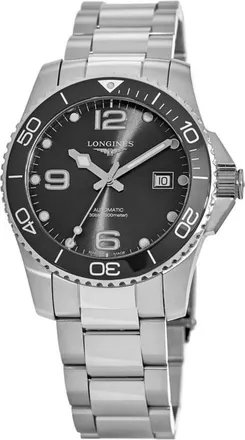 Longines HydroConquest Automatic 41mm Black Dial Ceramic Bezel Mens Watch L3.781.4.56.6