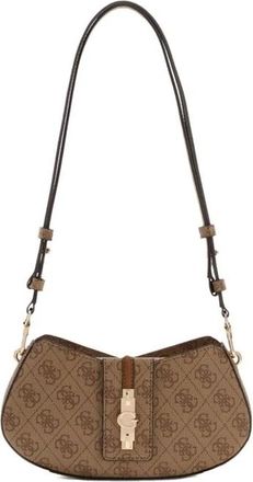 Guess Tassen, Dames, Bruin, ONE Size, Yvonne Logo Mini Cvtl Shdr Bg