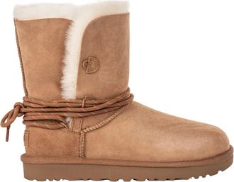 UGG Bailey Tie - Dames - Winterlaarzen - Bruin - 37 EU - Satijn - Schoenen