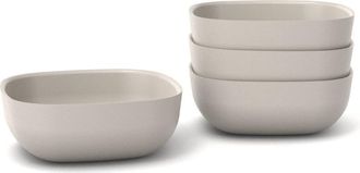 Ekobo Square Cereal Bowl - Set of 4 in Stone at Nordstrom
