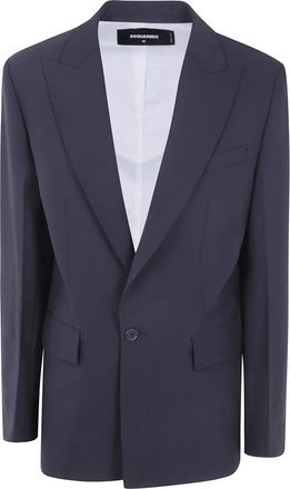 Dsquared2 Wool Over Jacket - Dames - Blazers - Zwart - M - Jassen