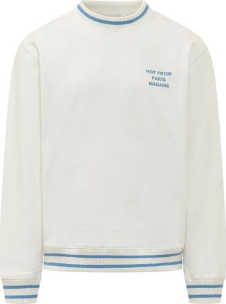 Dr&ocirc;le de Monsieur Crew Neck Sweatshirt - Heren - Sweatshirts - Wit - S - Hoodies & sweatvesten