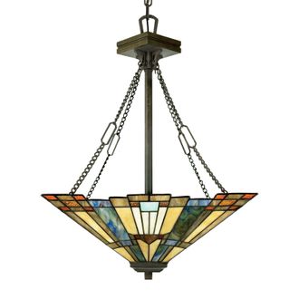 Loops 3 Bulb Ceiling Pendant Light Fitting Valiant Bronze LED E27 100W Bulb