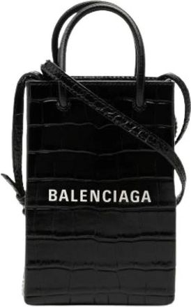 Balenciaga Pre-owned Mini Shopping Phone Holder - - Pre-owned - Donna - Nero - ONE SIZE