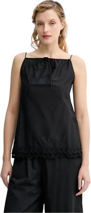 By Malene Birger Dames, Tops, Zwart, Maat: XS Katoen