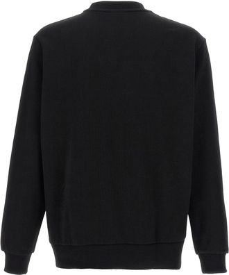 Lacoste Logo-Patch Fleece Sweatshirt - Black