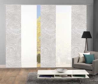 Home Wohnideen Schiebegardine »MADERAS« Klettband 5 Stk. tlg. HxB: 245x60, inkl. Befestigungszubehör