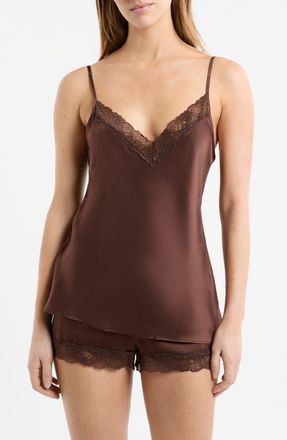 Etam Milky Silk Camisole in Henna at Nordstrom, Size X-Large