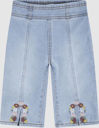 Levi's Baby Pull On Wide Leg Denim Pants - Donna - 12M - Blu / Far And Wide