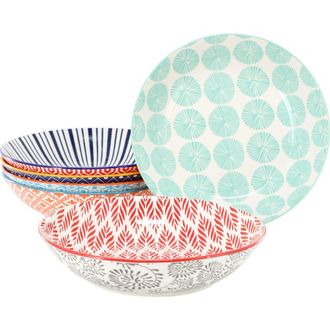 Elama Giovanna 6 Piece Assorted Porcelain Bowl Set at Nordstrom