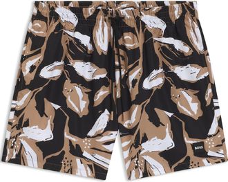 HUGO BOSS Mens Boss Piranha Swim Shorts in Black