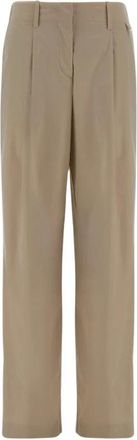 Herno Broeken, Dames, Beige, M, Wide Broeken