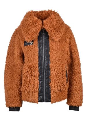 Patrizia Pepe Teddy Jacket - Brown/Black
