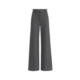 Marella Wijde broek - Dames - Broeken - Grijs - Maat: S