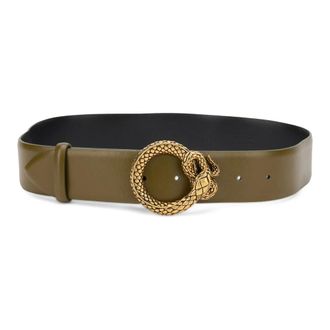 Alberta Ferretti Belt with Golden Buckle - female - Alberta Ferretti - Belts - Green - S - Accessories