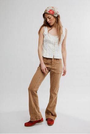 Free People Venus Bootcut Jeans In Tannin