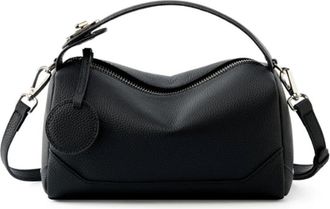 Generic Leather Small Shoulder Bags For Women Trend Designer Crossbody Purses Tote Ladies Handbags(Black)