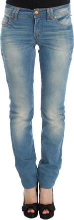 John Galliano Slim Fit Jeans - Dames - Slim Fit Jeans - Blauw - W26 - Katoen - Jeans
