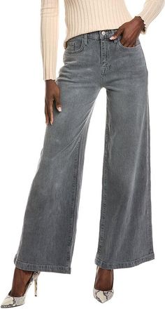 Triarchy Fonda Tempesta Grey High-Rise Wide Leg Jean
