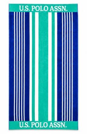 U.S.Polo Association Port Stripe Jacquard Beach Towel in Blue Stripe at Nordstrom Rack