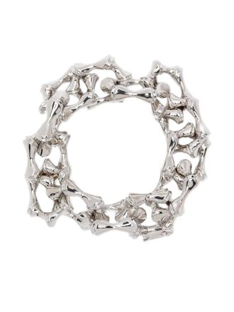 Eddie Borgo Bamboo schakelarmband - Zilver