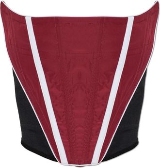 Dsquared2 Corset Top - Dames - Tops zonder mouwen - Rood - S - Satijn - Tops