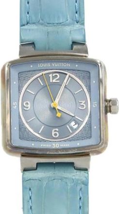 Louis Vuitton Pre-owned Vintage Polshorloge - Dames - Vintage Horloges - Blauw - ONE Size - Vintage