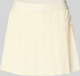 Guess Faltenrock mit elastischem Bund Modell SELENE in Hellgelb, Gr&ouml;&szlig;e XL