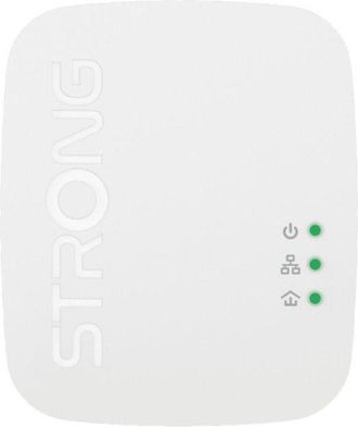 Strong Cosmetics Kit PowerLine 1000 Mbit/s Wi-Fi 5/1200 Mbps con Ethernet LAN e 2 adattatori, versione compatta e bianca