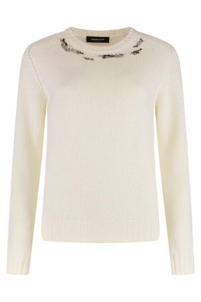 Fabiana Filippi Wool-Blend Crew-Neck Sweater