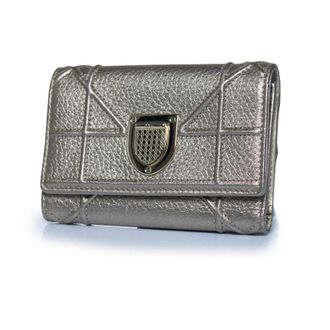 Dior Pre-owned Womens Gold leather Diorama trifold wallet - One Size