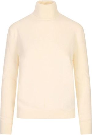Jil Sander Dolcevita Trui - Dames - Coltruien - Wit - XL - Truien & Vesten