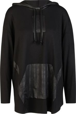 Doris Streich Lange shirt met capuchon - Dames - Hoodies - Zwart - 2XL - Hoodies & sweatvesten