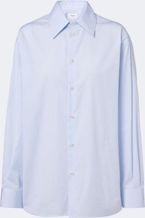 Saint Laurent Camicia Cassandre in cotone a righe