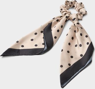 Simons Womens Dotted scarf scrunchie