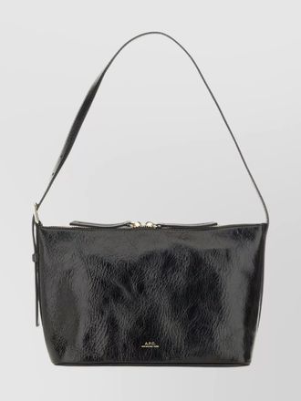 A.P.C. textured shoulder bag adjustable strap
