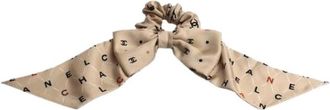 Chanel Pre-owned Silk Scrunchie - Dames - Vintage Accessoires - Beige - ONE Size - Vintage