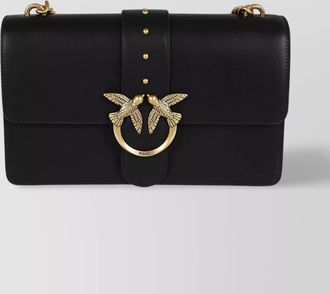 Pinko love bag one leather crossbody bag