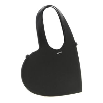Coperni Mini Heart Tote - Dames - Handtassen - Zwart - ONE Size - Leer - Tassen