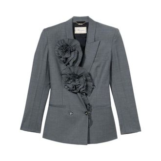 Blumarine Blazer con decoraciones - Jackets - Mujer - Gris - S