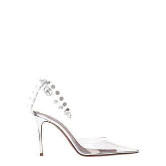 Amina Muaddi Transparent Pvc High Heel Womens Pumps