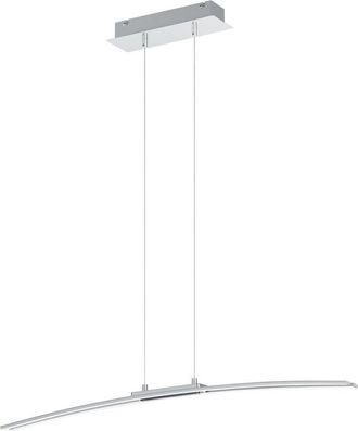 Eglo Eglo - Lampadario a Sospensione Moderno Lasana Alluminio Cromo 1 Luce Led 30W 3500Lm