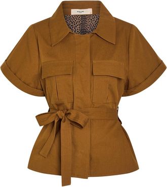 Skiim Eloise Belted Cotton Jacket - Light Brown - 42 (UK14 / L)