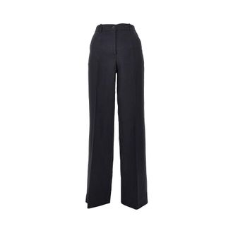 P.A.R.O.S.H. P. A.R. O.S. H. Linen-blend straight leg pants Woman L