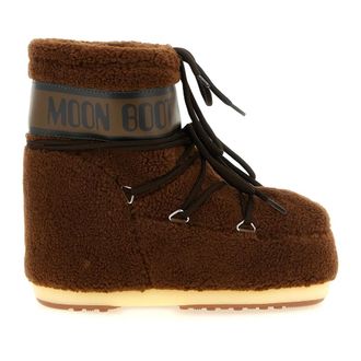 Moon Boot Icon Low Fleece Enkelboot - Dames - Schoenen - Bruin - Maat: 42 EU Fleece
