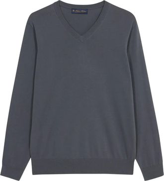 Brooks Brothers Maglione con scollo a V - Grigio