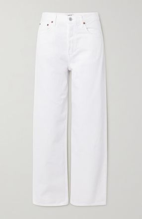 A Gold E + Net Sustain Jeans Boyfriend In Denim Biologico Low Slung Baggy - Bianco