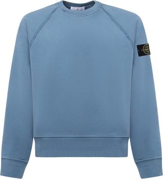Stone Island Organic Cotton Sweatshirt With Logo